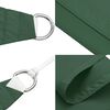 vidaXL Parasole a Vela Oxford Triangolare 5x6x6 m Verde Scuro