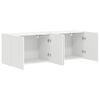 vidaXL Mobile TV da parete 2 pcs Bianco 59,5 x 31 x 40 cm