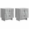 vidaXL Armadio da Notte 2 pcs Grigio Sonoma 43 x 34,5 x 47,5 cm