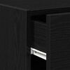 vidaXL Credenza con cassetto Rovere Nero 30 x 42,5 x 93 cm
