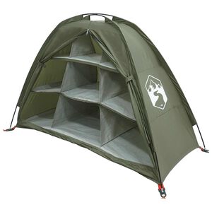 vidaXL Tenda di stoccaggio con tetto Verde Oliva 120 x 50 x 70 cm