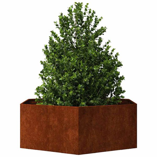 vidaXL Fioriera Ruggine 138x120x45 cm Acciaio Corten