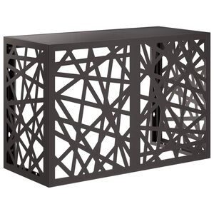 vidaXL Copertura per condizionatore d'aria Nero 90 x 40 x 60 cm