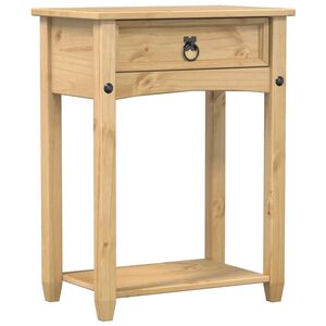 vidaXL Tavolino Consolle Corona 55x35x73 cm in Legno Massello di Pino