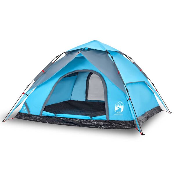 vidaXL Tenda a Cupola da Campeggio 5 Persone Blu a Rilascio Rapido