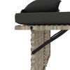 vidaXL Panca Reclinabile Giardino con Cuscini Grigio Chiaro Polyrattan