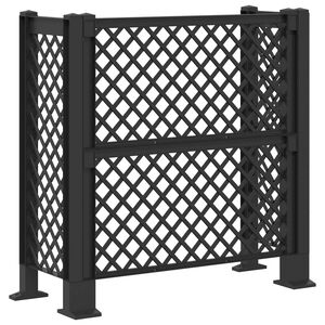 vidaXL Trellis per Cestino Antracite 123 x 47 x 114 cm PP