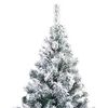 vidaXL Albero di Natale artificiale con 300 LED Bianco 180 cm