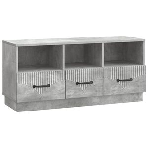vidaXL Mobile TV con cassetto Grigio Cemento 102 x 34,5 x 47 cm