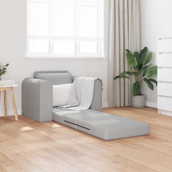vidaXL Divano letto Grigio Nuvola 98 x 71 x 83 cm Tessuto
