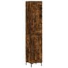 vidaXL Credenza Rovere Fumo 34,5x34x180 cm in Legno Multistrato