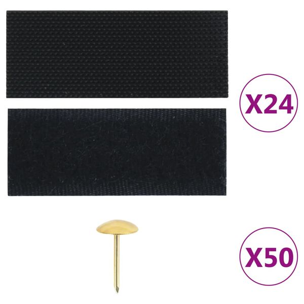 vidaXL Tende Antimosche 2 pz per Porte con Magneti Nere 220x110 cm