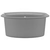 vidaXL Lavello da Cucina in Granito Vasca Singola Ovale Grigio