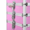 vidaXL Valigia Trolley per Cosmetici Alluminio Rosa