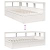 vidaXL Letto Libreria senza Materasso Bianco 100x200 cm Legno di Pino