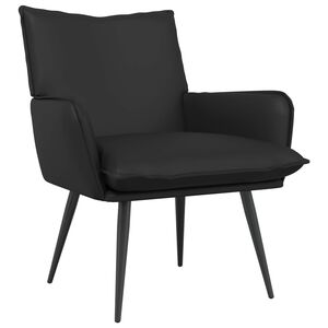 vidaXL Poltrona Nero Similpelle
