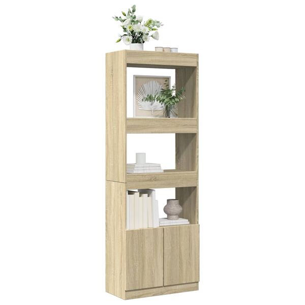 vidaXL Credenza Rovere Sonoma 63x33x180 cm in Truciolato