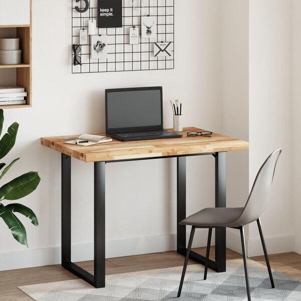 vidaXL Piano Tavolo Rettangolare 120x70x4cm Legno Massello di Acacia