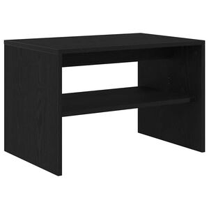 vidaXL Mobile Porta TV Rovere Nero 60x40x40 cm in Legno Multistrato