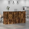 vidaXL Banco Reception Rovere Fumo 200x50x103,5cm in Legno Multistrato