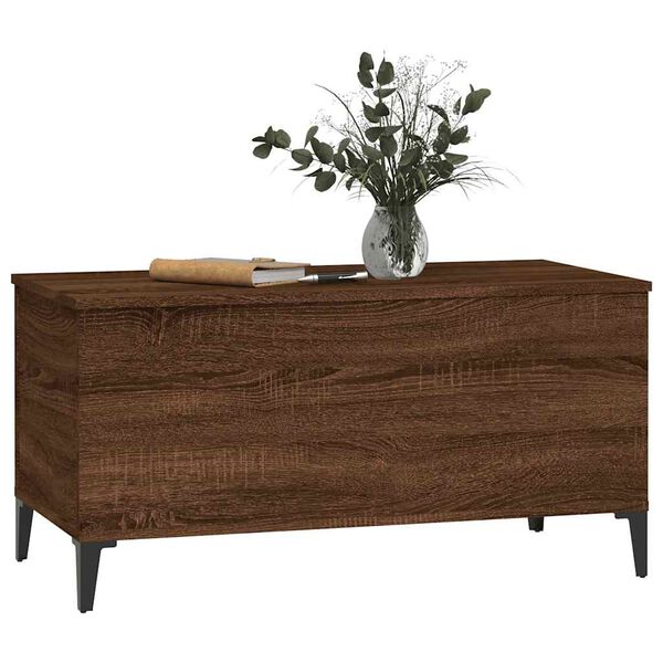 vidaXL Tavolino Salotto Rovere Marrone 90x44,5x45 cm Legno Multistrato