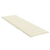vidaXL Cuscino per Lettino Crema 200x60x3 cm in Tessuto Oxford