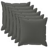 vidaXL Federa 6 pz HOUTEN Antracite 40 x 40 cm Poliestere
