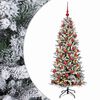 vidaXL Albero di Natale artificiale con palline 150 cm 150 LED