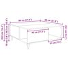 vidaXL Tavolino da salotto Rovere artigianale 80 x 80 x 36,5 cm