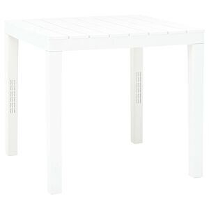 vidaXL Tavolo da Giardino Bianco 78x78x72 cm in Plastica