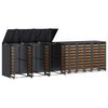 vidaXL Contenitore per Rifiuti per 3 Bidoni 340 x 77.5 x 115.5 cm