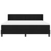 vidaXL Letto a molle con materasso Nero 200 x 180 cm Poliestere