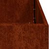 vidaXL Fioriera Arrugginita 360x40x40 cm in Acciaio Corten