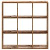 vidaXL Libreria Legno Antico 102x32x102 cm in Legno Multistrato