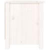 vidaXL Scarpiera Bianca 70x38x45,5 cm in Legno Massello di Pino