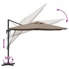 vidaXL Parasol Roma Talpa 286 x 285 x 265 cm Poliestere e Alluminio