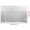 vidaXL Pellicola Galleggiante Solare PE Piscina 260x160 cm Grigia