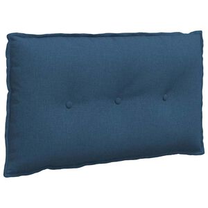 vidaXL Cuscino per Schiena Blu 80 x 19 x 50 cm Tessuto