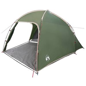 vidaXL Tenda Capanna con tetto Verde 370 x 230 x 185 cm taffet&agrave;