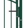 vidaXL Cancello per Recinzione ad Arco in Acciaio 100x106 cm Verde