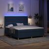 vidaXL Letto a molle con materasso Blu 140 x 200 cm Tessuto