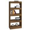 vidaXL Libreria/Divisorio Rovere Marrone 60x30x135cm Legno Multistrato