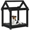 vidaXL Cuccia per Cani Nera 61x50x70 cm in Legno Massello di Pino