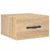 vidaXL Comodino a Muro Rovere Sonoma 35x35x20 cm