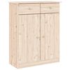 vidaXL Credenza ALTA 77x35x188 cm in Legno Massello di Pino