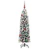 vidaXL Albero di Natale artificiale con 150 LED Verde 150 cm