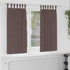 vidaXL Tende Blackout con Anelli 2 pcs Marrone Scuro 175 x 140 cm