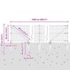 vidaXL Recinzione con Posto Verde 0,4 x 25 m Acciaio e PVC