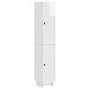 vidaXL Set di armadi 2 pcs Bianco Lucido 34,5 x 33 x 90 cm