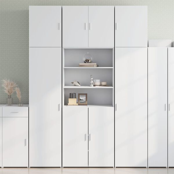 vidaXL Credenza Bianca 80x42,5x249 cm in Legno Multistrato